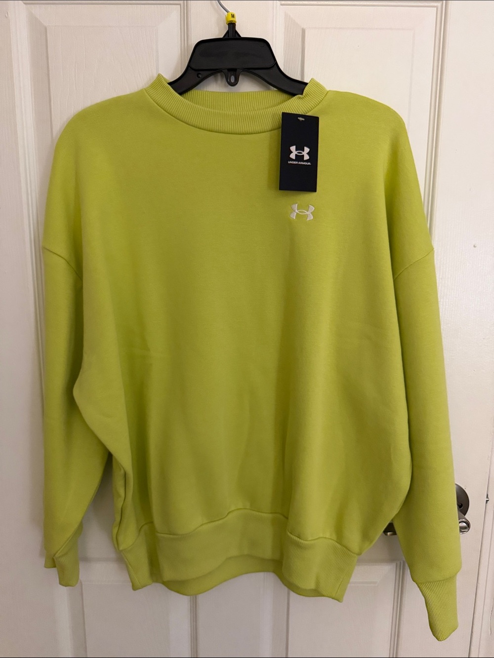 Under Armour Men’s Crewneck Sweatshirt - Neon Lime